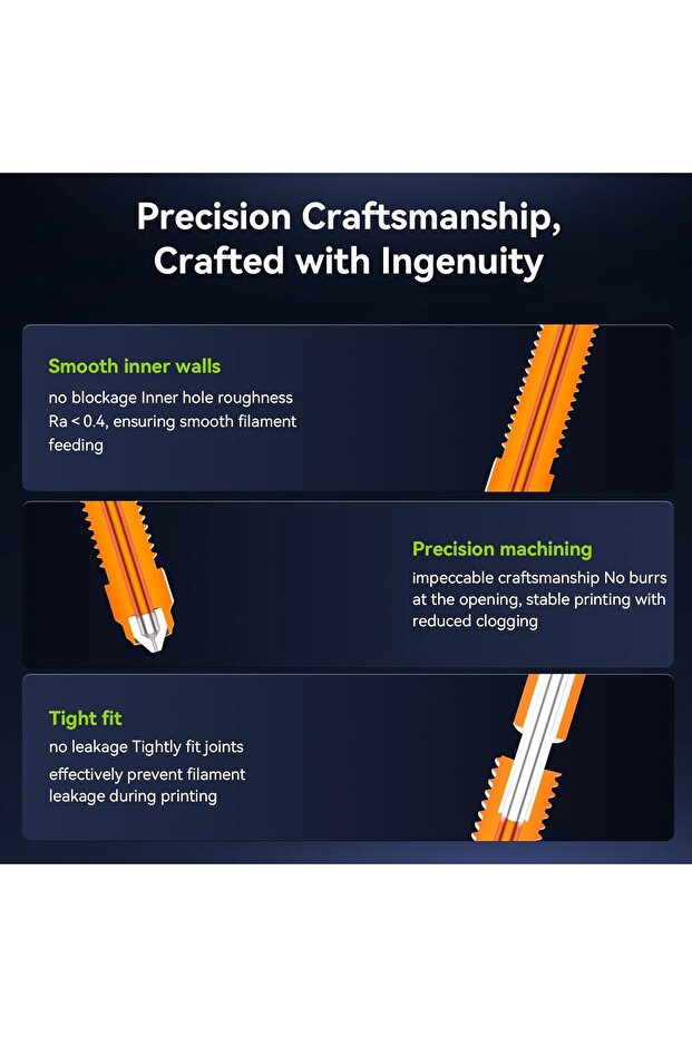 Complete hotend kit for K2 Plus/K2 Plus Combo 3D printer, ceramic heating block - 6