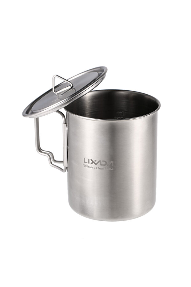 01 New Stainless Steel Cup Mug 750ml Outdoor Water Cup Camping nic Water Mug Tableware with Handle f