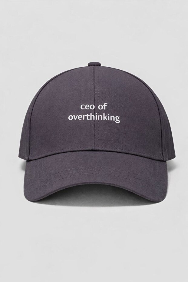 Unisex Ceo of Overthinking Printed Sports Hat – Adjustable Cotton Cap Casual Combination Hat