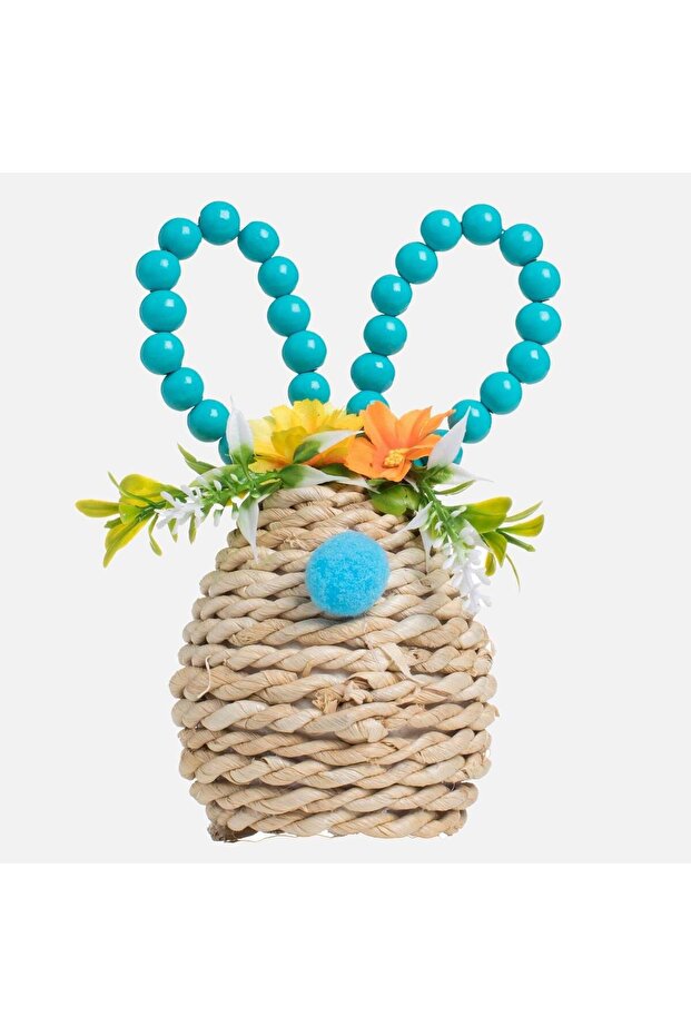 Decorative Easter Egg Turquoise with Beads 17cm - 2