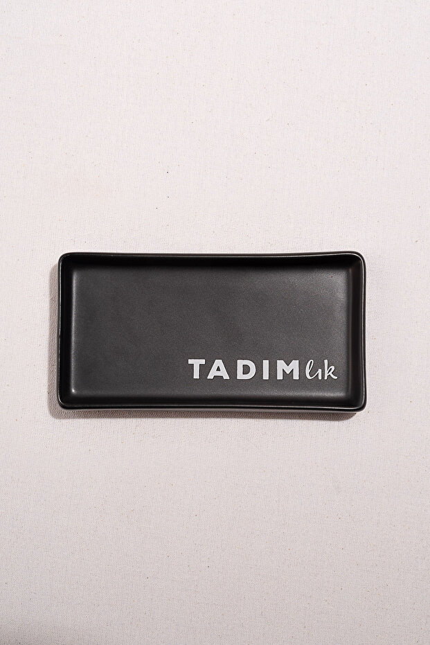 Tasting Ceramic Serving Plate Black