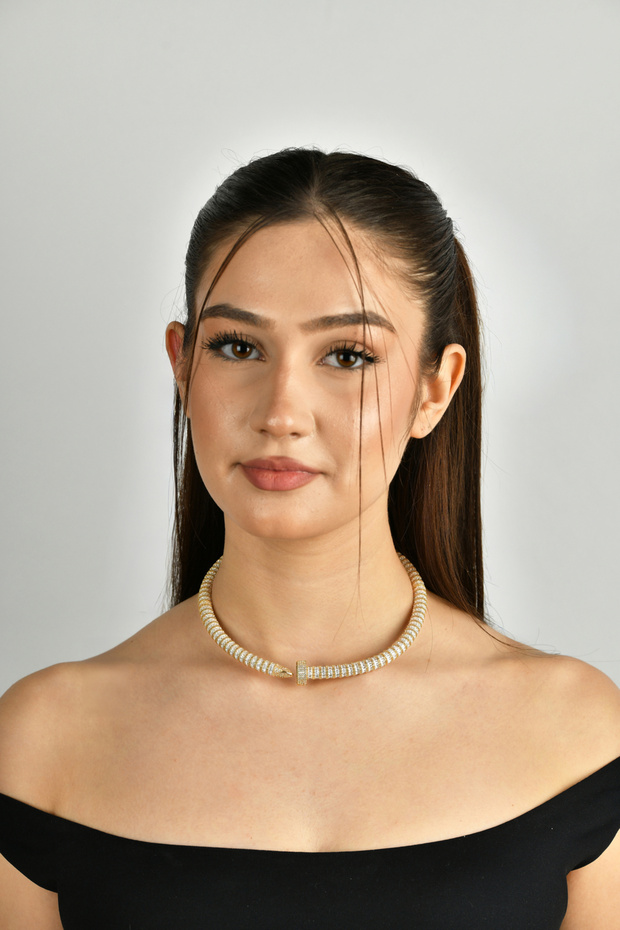 Çivi Kelepçe Kolye - 1