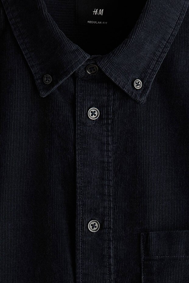 Fitilli Kadife Gömlek Regular Fit - 6