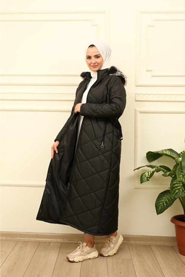 Kapitone Kürklü Mont - 2