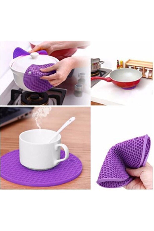 Silicone Round Patterned Griddle Mold - 1