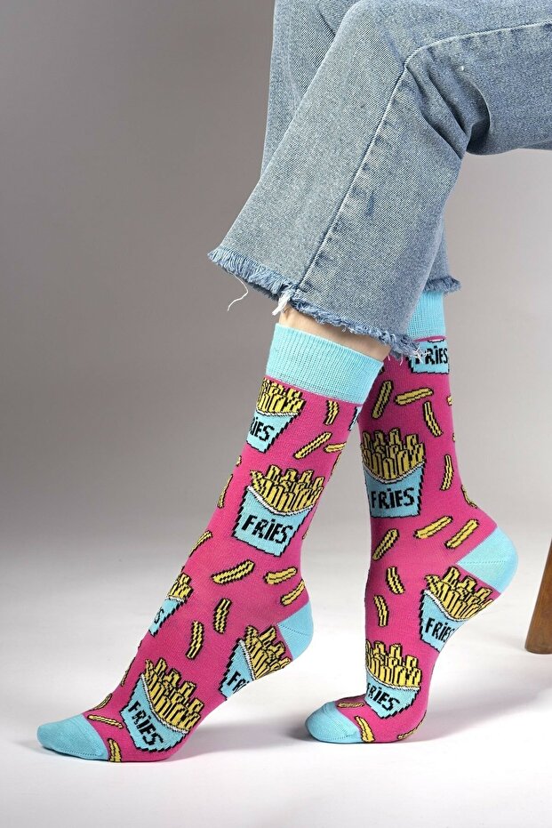 Fries Desenli Çorap - 2