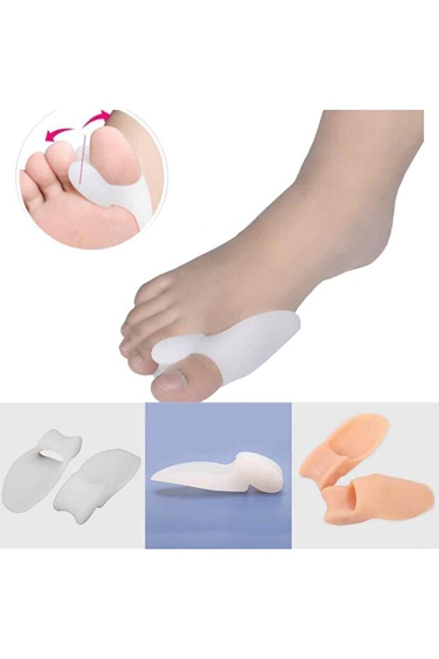 Silikon Makara Ayak Baş Parmak Bunyon Nasır Kemik Koruyucu Ayıran - 7