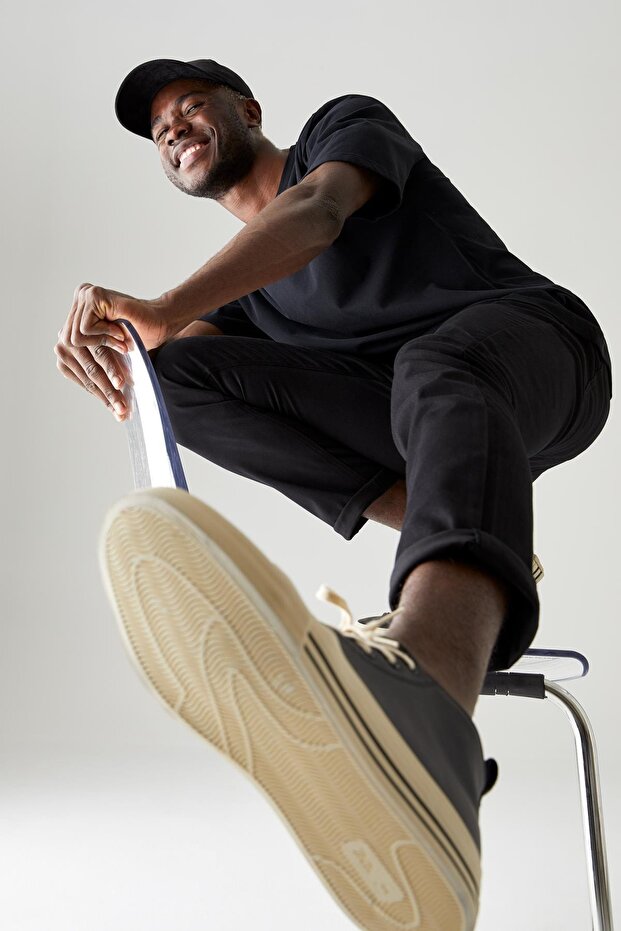 Basic Slim Fit Cepli Chino Pantolon - 1