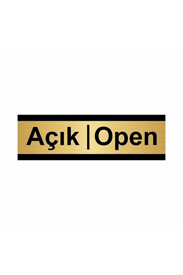 Open-Open 10X20Cm Gold Color Metal Directional Sheet
