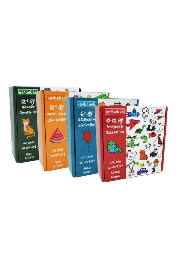مجموعة بطاقات ذكاء الطفل I Grow Up Learning (80 بطاقة)