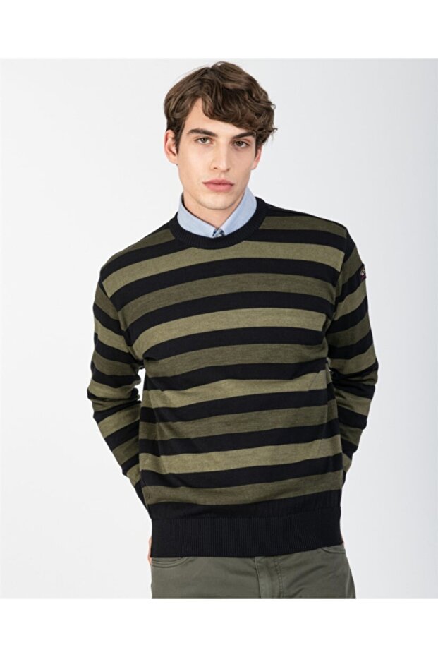 Men's Knitted Round Neck C.wWool