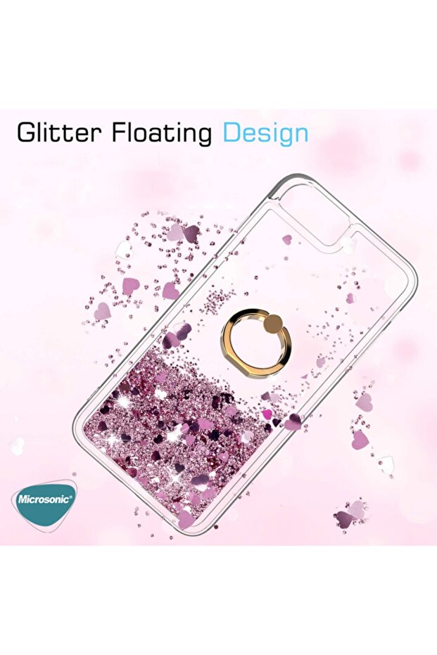 Redmi Note 9 Pro Kılıf Glitter Liquid Holder Mor - 3