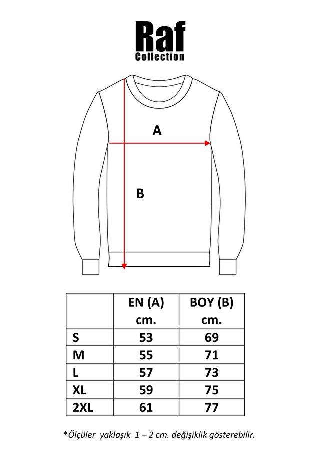Camel Oversize Crew Neck Basic Unisex Sweatshirt - 2