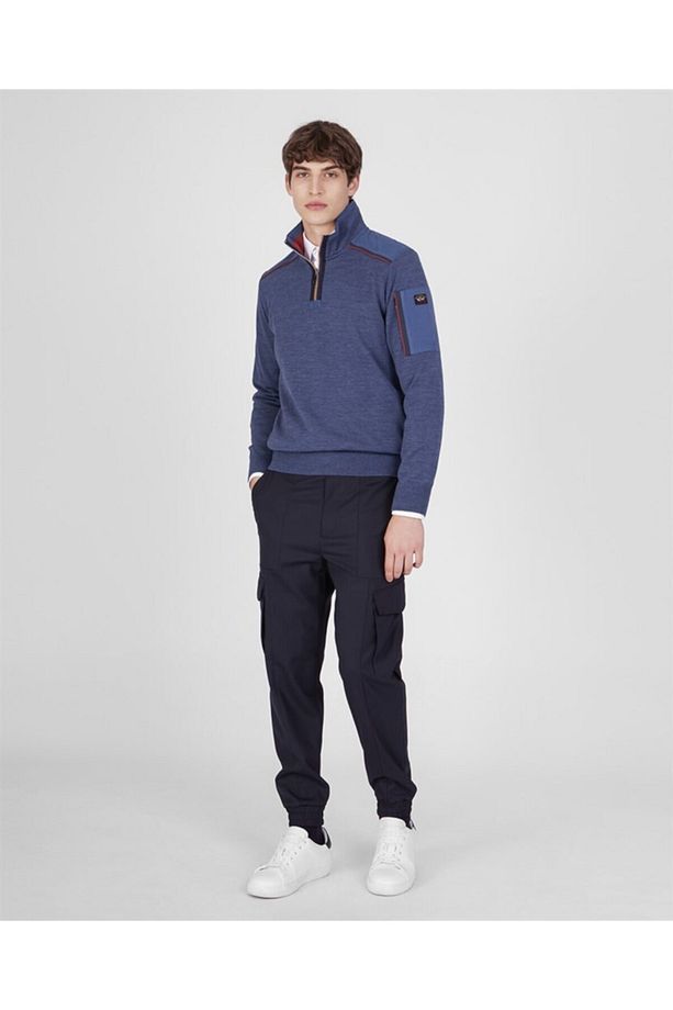 Men's Zıpped Pullover C.w. Wool - 3