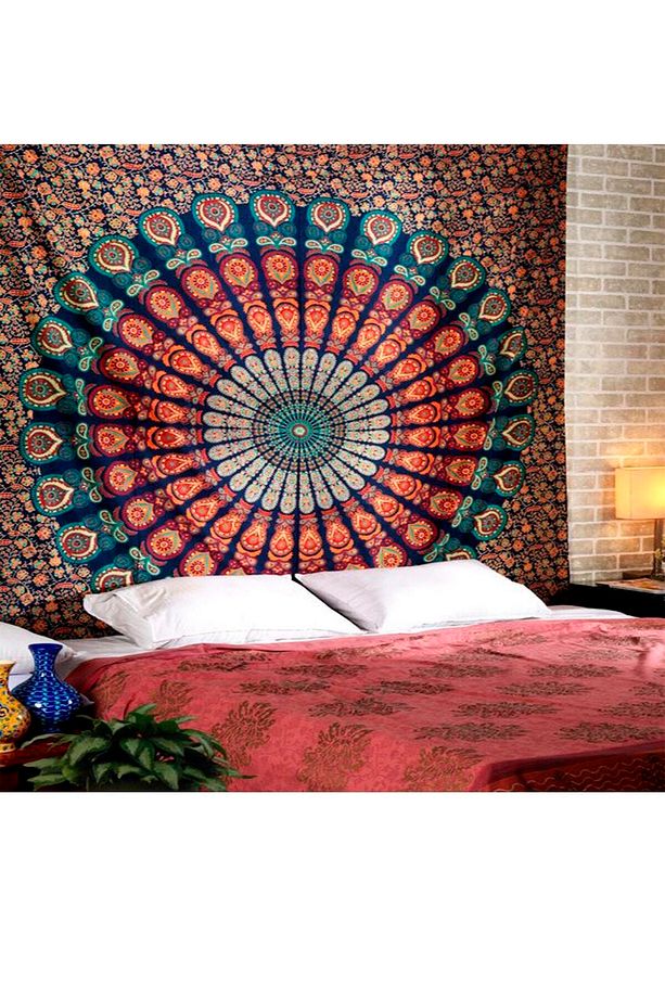 1.kalite Mandala Desen Duvar Örtüsü Duvar Halısı Tapestry - 2
