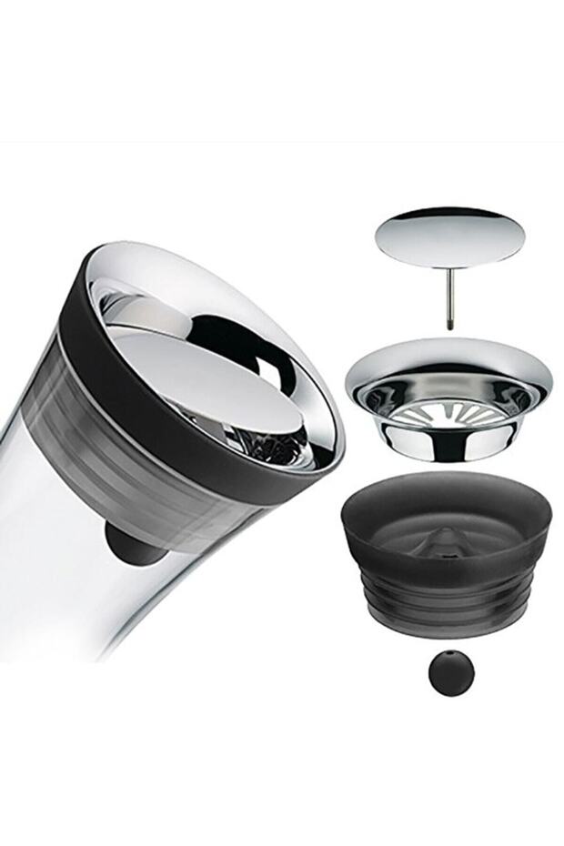 Linanware Karaf Sürahi Oynar Çelik Kapak 1200 ml - 2