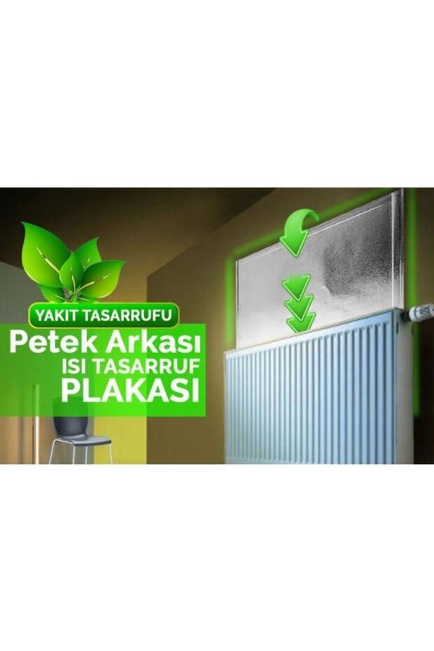 Petek Arkası Isı Yalıtım Folyo Plaka Kalorifer Soba Radyatör Arkası Isı Yalıtım Levhası 10 Adet - 4