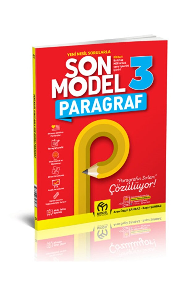 Model Eğitim Yayınları 3. Sınıf Son Model Paragraf Soru Kitabı