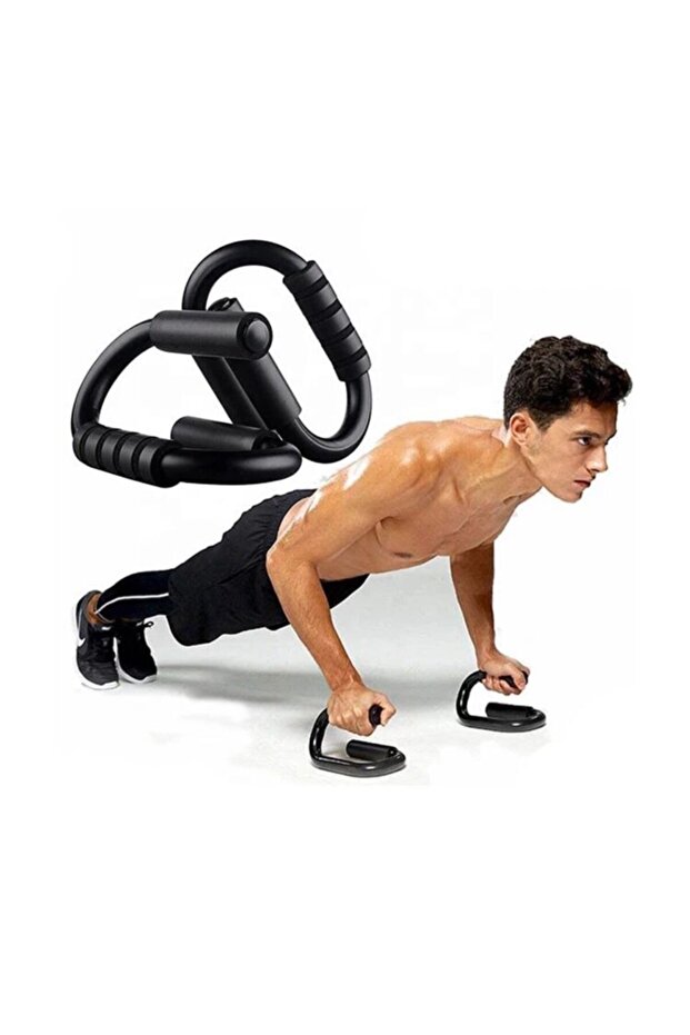 Siyah Push Up Stands Profesyonel Şınav Aleti - 1