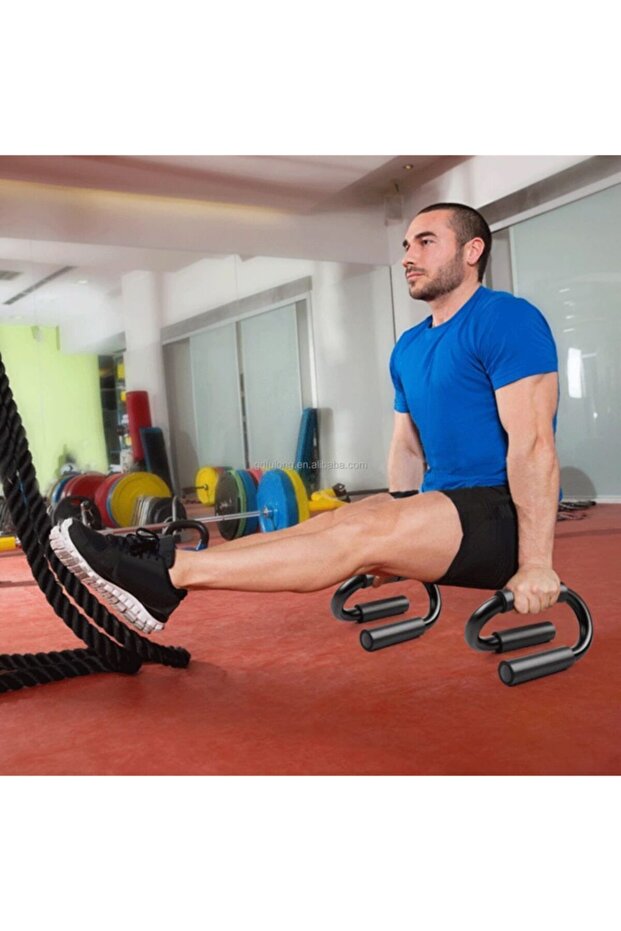 Siyah Push Up Stands Profesyonel Şınav Aleti - 7