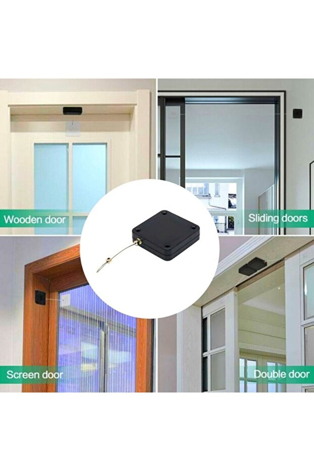 2 قطعة مقاومة للحريق مثبتة على السطح، إغلاق تلقائي سريع، مناسب لجميع الأبواب - 7