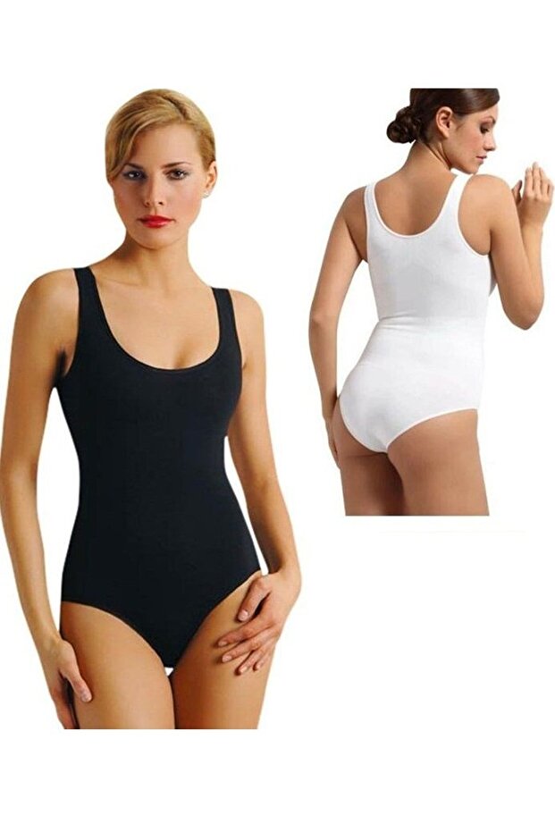 4059 Women's Wide Strap Bodysuit Undershirt