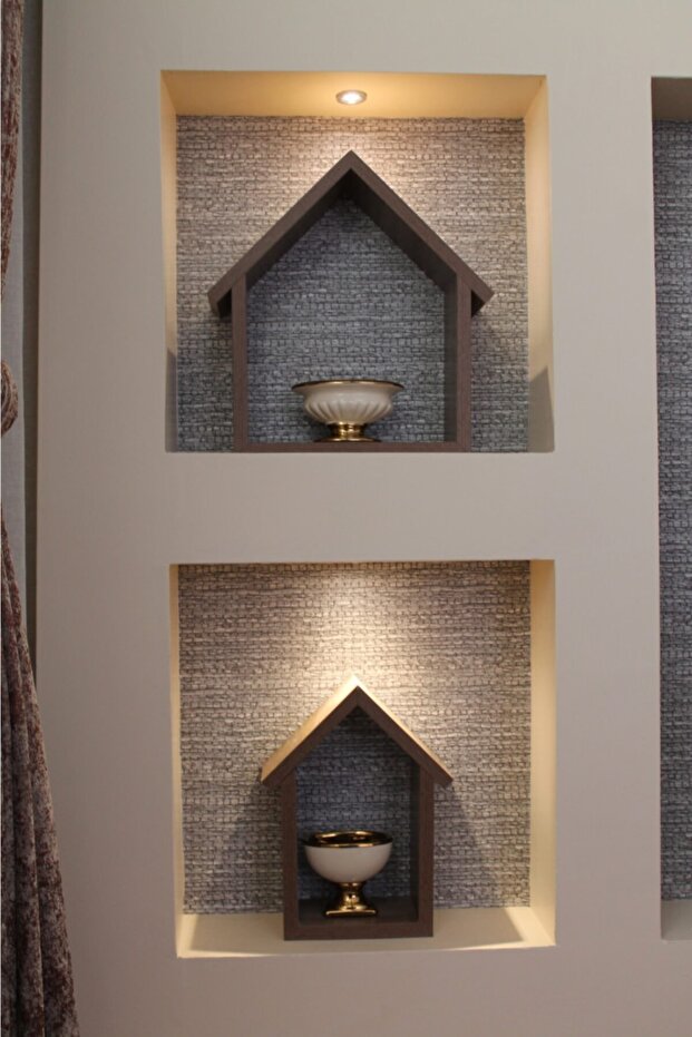 Ev Figürlü Duvar Rafi - 5