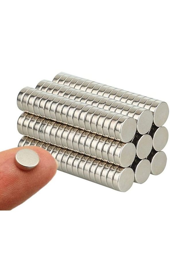 Yapışkanlı Yuvarlak Neodyum Mıknatıs D10x3 Mm Çap - 10 Adet - Güçlü Neodyum Mıknatıs Magnet - 4