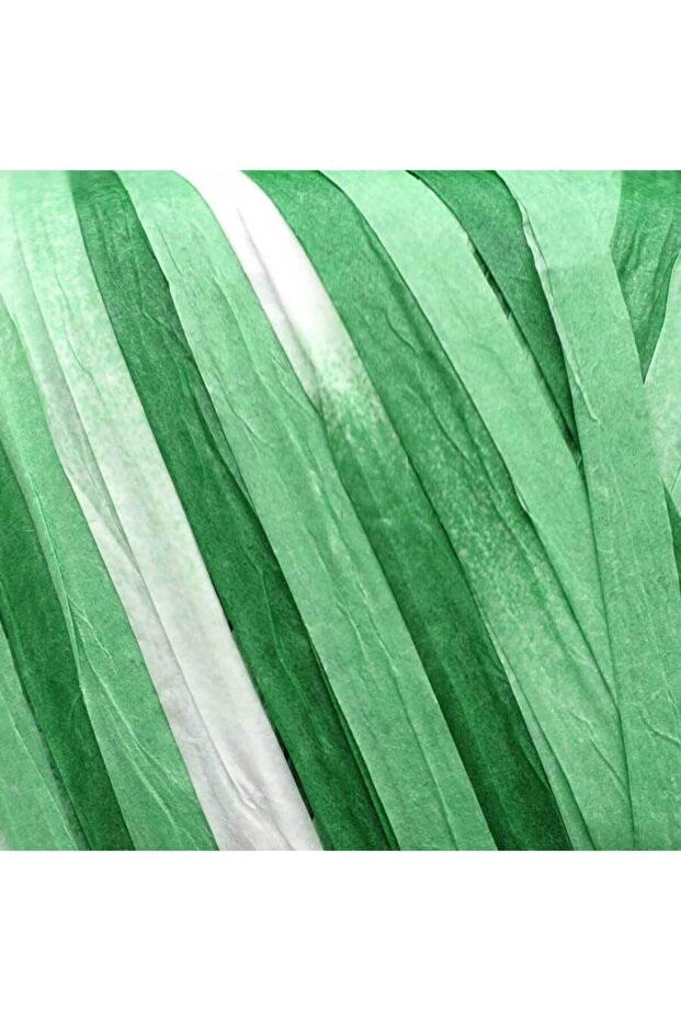 Rafya Multi Ebruli Kağıt Ip // Yeşil 305 - 2