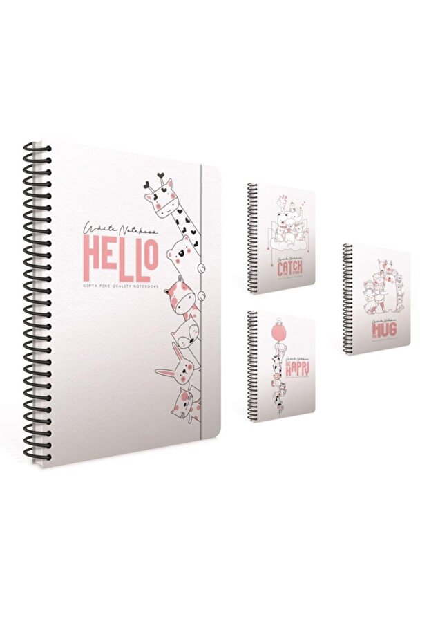 Whıte Notebook Sp.karton Kpk.def.a4 80yp Kareli - 1