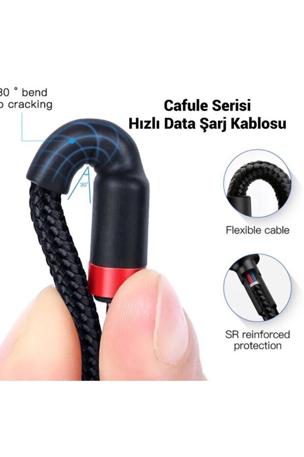 3 In 1 Hızlı Data Şarj Kablosu Mikro/type-c/iphone -iphone-huawei-samsung-hepsi Uyumlu - 4