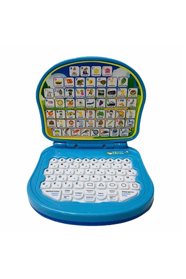 Turkish English Melek Educational Laptop - Blue
