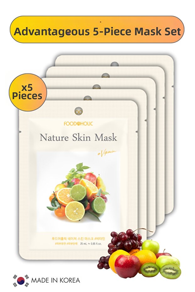 Vitamin Extract Moisturizing Anti-Aging Sheet Mask for Dry Skin Korea