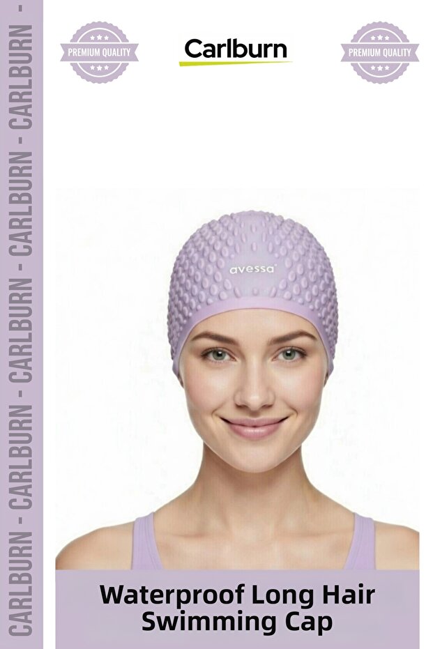 # Bone Non-Slip Waterproof Leak-Proof Silicone Swimmer Elastic Swimming Cap Pool Sea Long Hair Cap