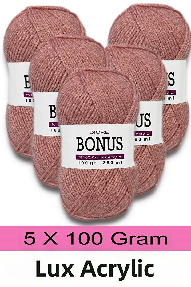 5 x 100 g Classic Luxury Acrylic Yarn 823