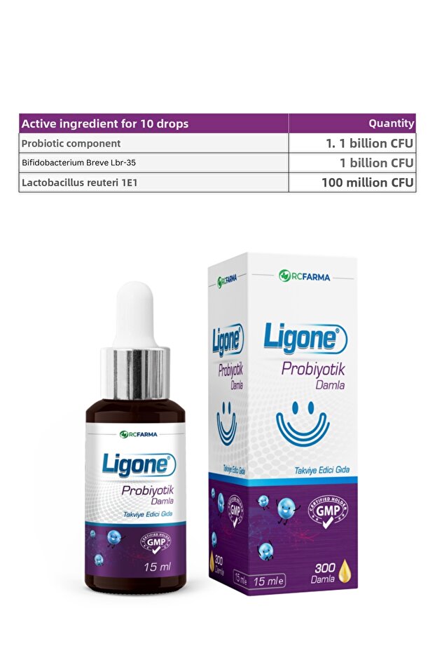 قطرات البروبيوتيك 15 مل على شكل سائل بدون نكهة - 5
