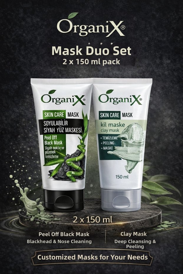 Mask Set of 2 - Purifying Clay & Blackhead Remover Peel-Off Face Mask (2X150Ml)