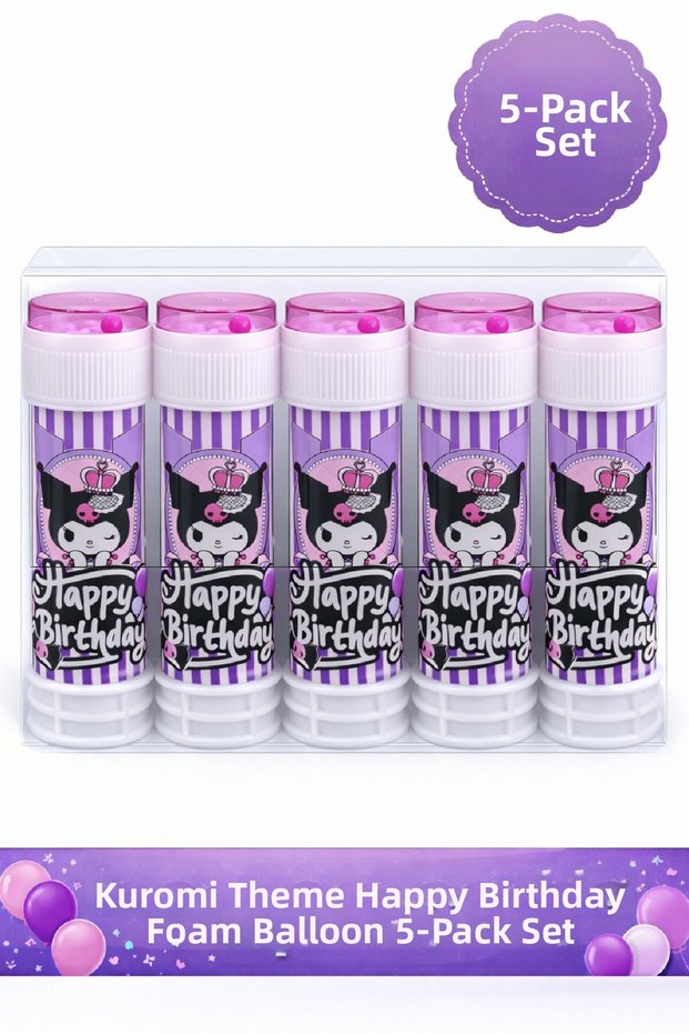 Purple Princess Themed Happy Birthday Foam Balloon Set for Girls' Birthday Party Foam Scatter