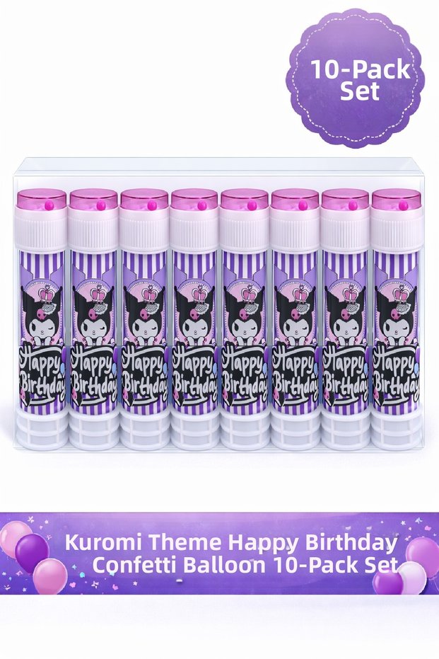 Purple Princess Themed Happy Birthday Foam Balloon Set for Girls' Birthday Party Foam Scatter