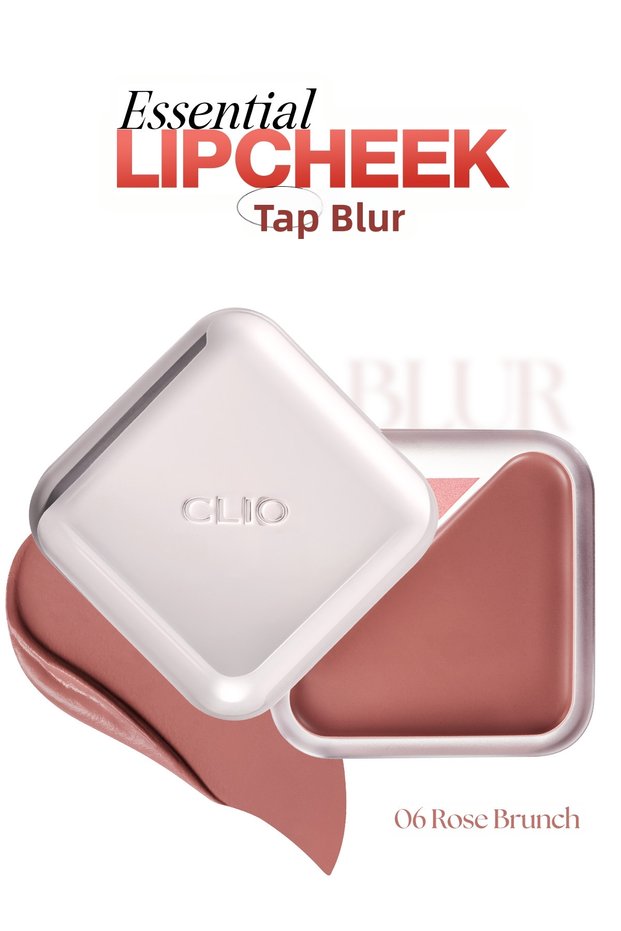 Lip and Cheek Colorant, Smooth Matte Balm Essential Lipcheek Tap Blur (06 Rose Brunch)