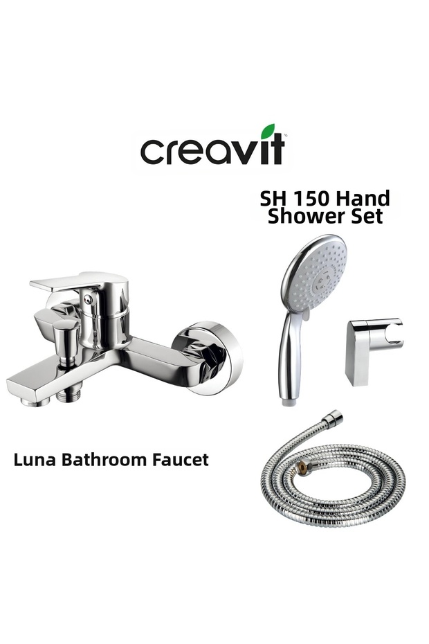Luna Bathroom Faucet Ln2500 and Articulated Hand Shower Set 3F Sh150