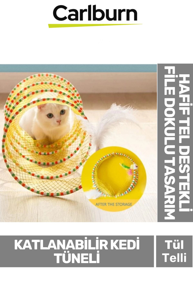 Special Production Wire Supported Space-Saving Portable Easy Foldable Game Cat Net Tunnel