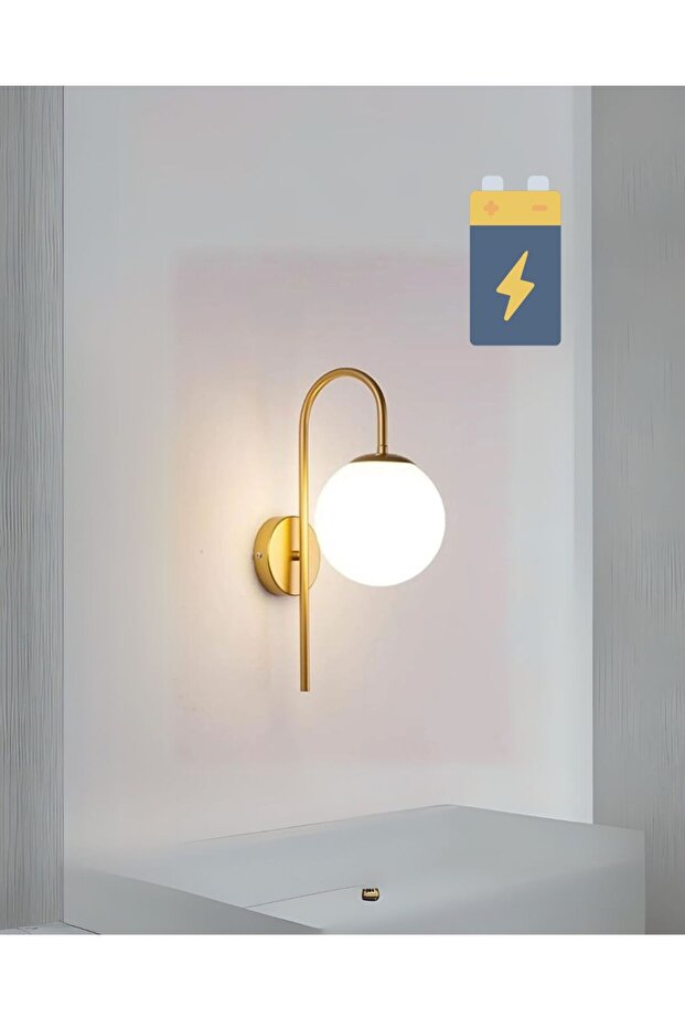 pilli camlı aplik - 1