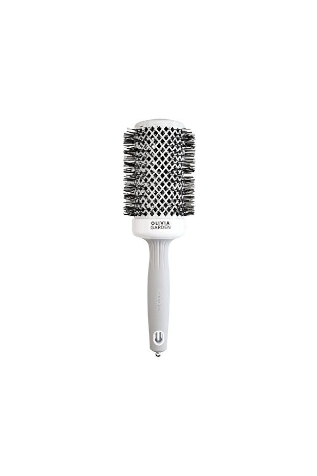 Expert Blowout Shine Hair Brush White and Gray 55