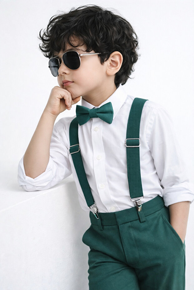 Children's Trouser Hanger + Bow Tie Set + Stretchy 1-12 Years Old