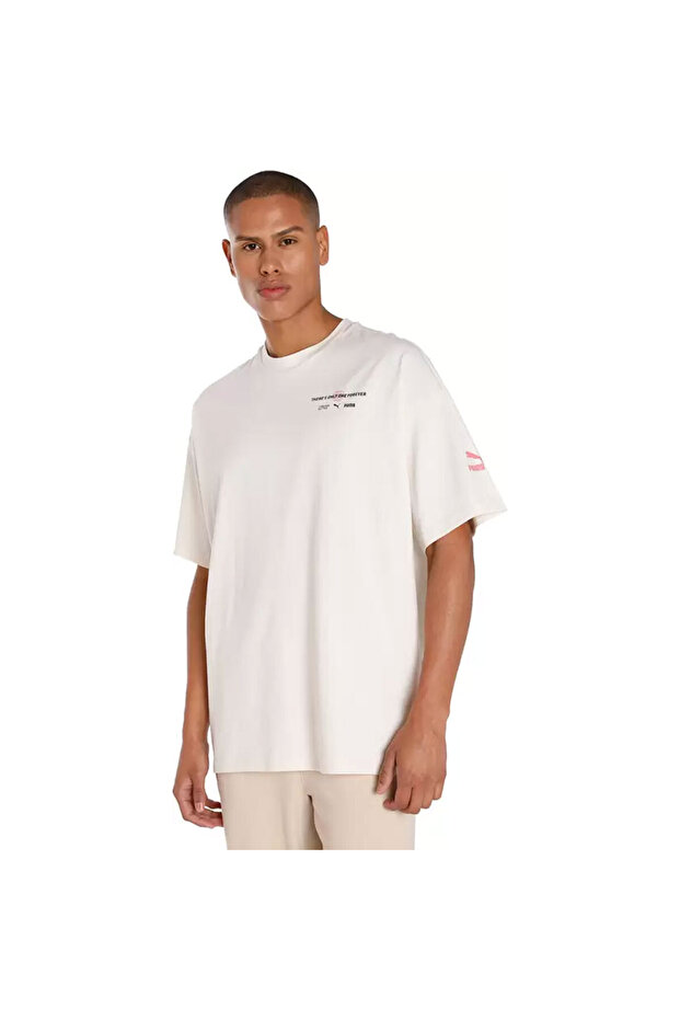Classics Oversize Men's Beige Casual Style T-shirt53865999