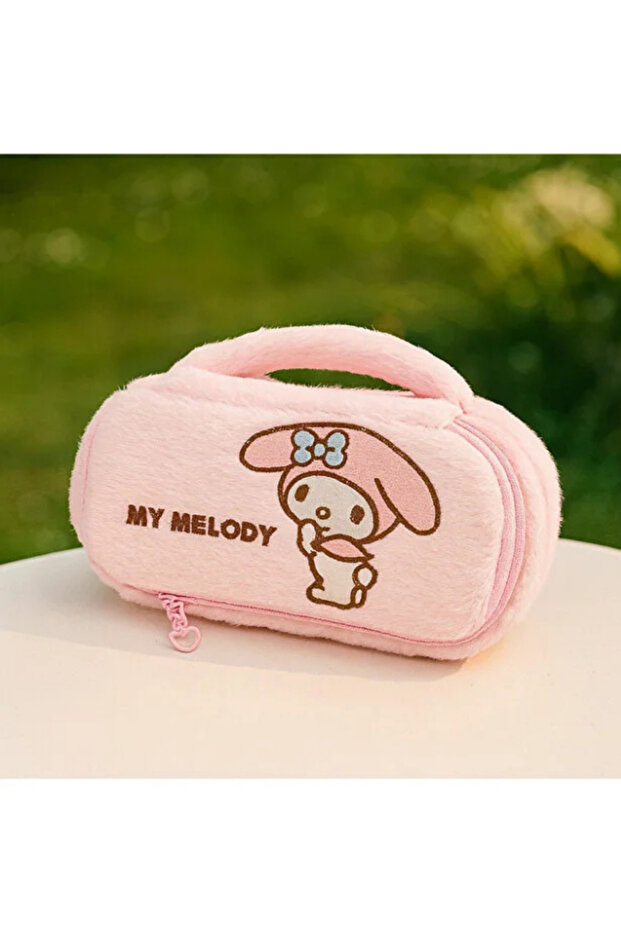 Sanrio Kuromi My Melody Pencil Case Pink Makeup Bag