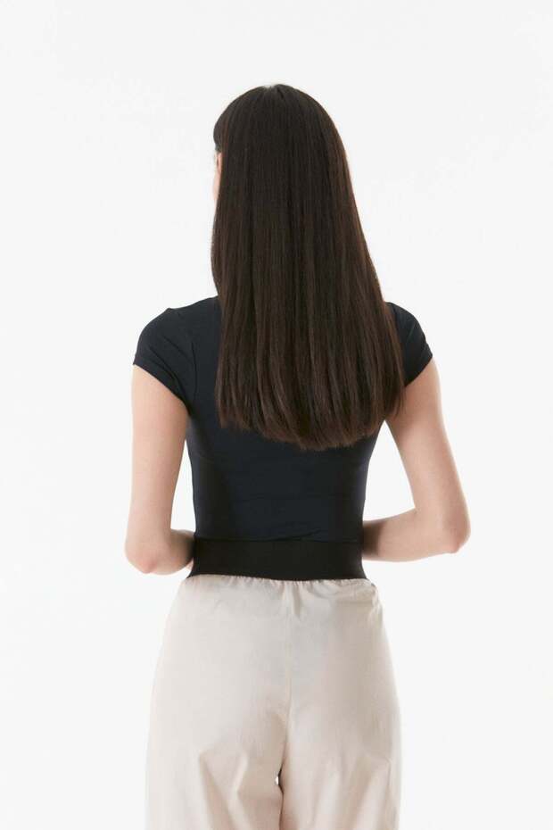 Basic Bisiklet Yaka Çıtçıtlı Body - 3