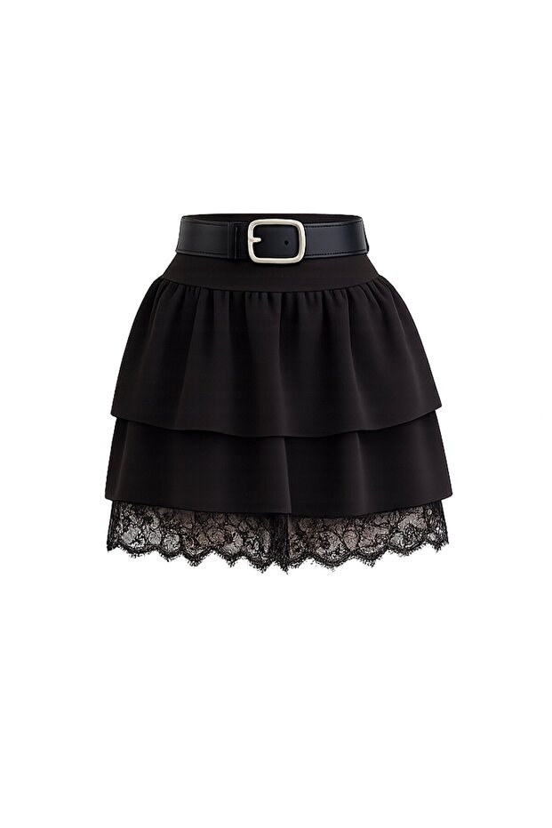 Fustă mini cu curea - 8