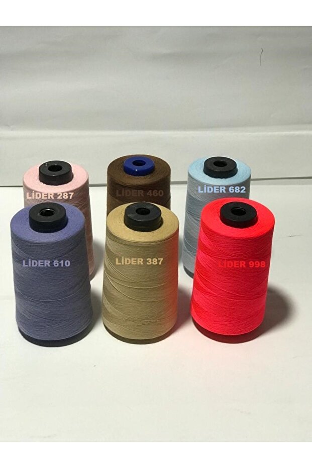 Sewing Thread Set of 6 in Various Colors, Size 120, 5000mt Polyester .